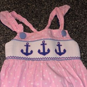 Smocked Auctions bubble butt sailor outfit 3t